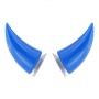 2 PCS Motorcycle Helmet Devil Decoration Motorbike Helmet Suction Cups Horns Decoration Headwear Sucker(Blue)