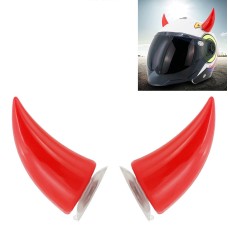 2 шт -шлем Мотоцикл -шлем оформление дьявола мотоцикл мотоцикл шлем всасывающий чашки рога.