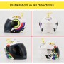 Motorcycle Helmet Take-copter Decoration Motorbike Helmet Suction Cups Rotate Horns Decoration(Black)