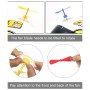 Motorcycle Helmet Take-copter Decoration Motorbike Helmet Suction Cups Rotate Horns Decoration(Yellow)