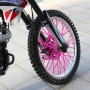 72 PCS 24cm Colorful Wheel Modified Spoke Skin Cover Wrap Kit for Pipe Motorcycle / Motocross / Bike