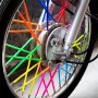 72 PCS 24cm Colorful Wheel Modified Spoke Skin Cover Wrap Kit for Pipe Motorcycle / Motocross / Bike
