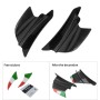 Motorcycle Winglet Aerodynamic Wing Kit Spoiler, Style:Glossy Carbon