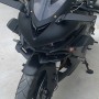 Motorcycle Winglet Aerodynamic Wing Kit Spoiler, Style:Matte Carbon