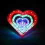 44 LEDs SMD 2835 Motorcycle Modified RGB Light Love Heart Flash Atmosphere Lamp, Diameter: 10cm, DC 12V