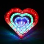 44 светодиоды SMD 2835 Модифицированный мотоцикл RGB Light Love Heart Flash Atmosphere Lamper, диаметр: 7,5 см, DC 12V