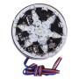 58 LEDs SMD 2835 Motorcycle Modified RGB Decorative Light Styling Flash Atmosphere Lamp, Diameter: 6cm, DC 12V