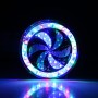 65 LEDs SMD 2835 Motorcycle Modified Windmill Angel Eyes RGB Light Fire Wheel Light Styling Flash Atmosphere Lamp, Diameter: 8.3cm, DC 12V