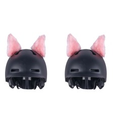 4pcs мотоциклевого плюшевого ушного шлема украшения (розовый)