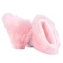 4PCS Motorcycle Plush Ear Helmet Decoration(Pink)