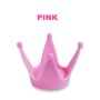 2PCS Motorcycle Crown Sucker Helmet Decoration(Light Pink)