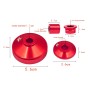 4 В 1 модификация модификации модификации набор алюминиевых сплавов сплавных сплавов (красный)