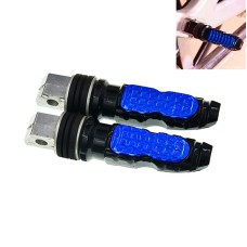 Universal Motor Bike Footpegs Foot Rests Rear Pedals Set Motorcycle Modification Accessories(Blue)