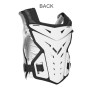 SUV Motorcycle Armor Vest Motorcycle Anti-impact Riding Chest Armor Off-Road Racing Protective Vest(White)