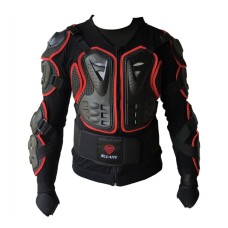 SULAITE BA-03 SUV Motorbike Bicycle Outdoor Sports Armor Protective Jacket, Size: XXL(Red)