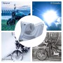 Wupp CS-1410B3 Мотоцикл Утолщенная оксфордская ткань, включенная в водонепроницаемость, защищающая от солнца, размер: L (серебро)