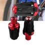 MB-FS004 Motorcycle Modified Body Anti-fall Bar for 10mm Screw Hole Cars, One Pair(Black Red)