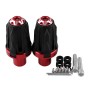 MB-FS004 Motorcycle Modified Body Anti-fall Bar for 10mm Screw Hole Cars, One Pair(Black Red)