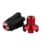 MB-FS004 Motorcycle Modified Body Anti-fall Bar for 10mm Screw Hole Cars, One Pair(Black Red)