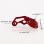 MB-EA073 Motorcycle Modification Accessories Universal Aluminum Alloy Hose Clamp (Red)