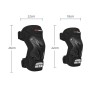 PRO-BIKER 2 in 1 Outdoor Sports Knee Pad Hiking Ski Motorcycle Bicycle Riding Protective Gear with Reflective Strip(Black)