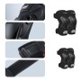 PRO-BIKER 2 in 1 Outdoor Sports Knee Pad Hiking Ski Motorcycle Bicycle Riding Protective Gear with Reflective Strip(Black)