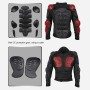 Anti-fall Armor Motocross Racing Suit Adult Shockproof Suit, Size: 2XL (Black)