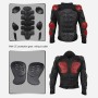 Anti-fall Armor Motocross Racing Suit Adult Shockproof Suit, Size: 4XL (Black)