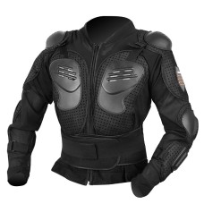 Anti-fall Armor Motocross Racing Suit Adult Shockproof Suit, Size: M (Black)