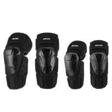 SULAITE Off-Road Motorcycle Windproof Warmth Drop-Proof Breathable Carbon Fiber Protective Gear, Specification: Knee Pads+Elbow Pads