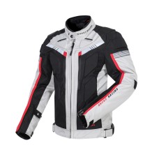 Призрачные гонки GR-Y07 Мотоциклетная велосипедная куртка Four Seasons Локомотивная гонка, антипроводная ткань, размер: XL (светло-серый)
