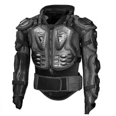 GHOST RACING GR-HJ04 Motorcycle Armor Jacket Racing Riding Sports Protective Gear, Size: M(Black)