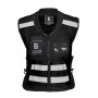 GHOST RACING GR-Y06 Motorcycle Riding Vest Safety Reflective Vest, Size: XL(Black)