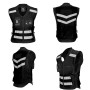 GHOST RACING GR-Y06 Motorcycle Riding Vest Safety Reflective Vest, Size: XXL(Black)