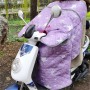 Summer Motorcycle Waterproof Windshield Covered Sunshade(Purple Stars)
