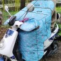 Summer Motorcycle Waterproof Windshield Covered Sunshade(Gray Grid)