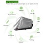 210D Oxford Cloth Motorcycle Electric Car Rainproof Dust-proof Cover, Size: XXL (Black Silver)
