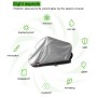 210D Oxford Cloth Motorcycle Electric Car Rainproof Dust-proof Cover, Size: XXL (Silver)