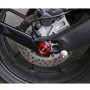 Modified Rear Wheels Drop Resistance Aluminum Alloy Ball Crash Protection Bars for Yamaha FZ09 MT-09(Black)