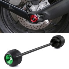 Modified Rear Wheels Drop Resistance Aluminum Alloy Ball Crash Protection Bars for Yamaha FZ09 MT-09(Green)