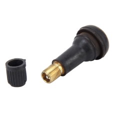 TR413 Car Motorcycle Bike Universal Copper Valve Adaptor with Rubber Cover