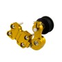 HC154 Motorcycle Modified Accessories Universal Aluminum Alloy Chain Adjuster(Gold)