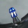 2 PCS Motorcycles Gas Cap Mouthpiece Cover Tire Cap Tire Valve Caps (Blue)