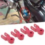 2 Pairs Shock Absorber Extender Height Extension for Motorcycle Scooter, Size: Large(Red)