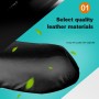 Waterproof Motorcycle Black Leather Seat Cover Prevent Bask In Seat Scooter Cushion Protect, Size: L, Length: 55-60cm; Width: 25-35cm