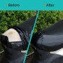 Waterproof Motorcycle Black Leather Seat Cover Prevent Bask In Seat Scooter Cushion Protect, Size: S, Length: 42-47cm; Width: 20-30cm