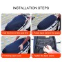 Waterproof Motorcycle Sun Protection Heat Insulation Seat Cover Prevent Bask In Seat Scooter Cushion Protect, Size: M, Length: 60-70cm; Width: 40-45cm(Black)