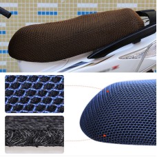 Waterproof Motorcycle Sun Protection Heat Insulation Seat Cover Prevent Bask In Seat Scooter Cushion Protect, Size: M, Length: 60-70cm; Width: 40-45cm(Black Gold)