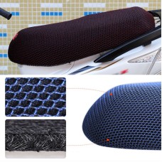 Waterproof Motorcycle Sun Protection Heat Insulation Seat Cover Prevent Bask In Seat Scooter Cushion Protect, Size: M, Length: 60-70cm; Width: 40-45cm(Black Red)