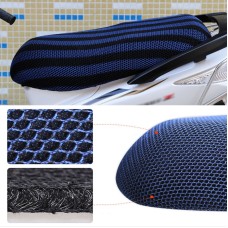 Waterproof Motorcycle Sun Protection Heat Insulation Seat Cover Prevent Bask In Seat Scooter Cushion Protect, Size: L, Length: 70-77cm; Width: 40-50cm(Black Blue)